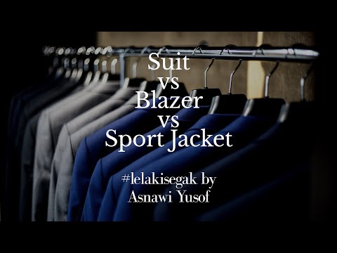 Perbezaan Suit, Blazer dan Sport Jacket