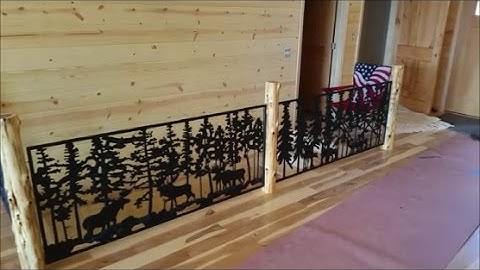 Rustic Custom Railing Installed with Cedar Posts & Dream Build update