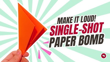 Make a Super Loud Paper Bomb (Paper Popper) from A4 Paper Origami!