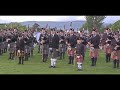 The Grand Finale Parade of Pipe Bands and Scotland the Brave at the 2011 Gourock Highland Games