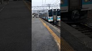 JR東日本長野支社の大糸線の北松本駅に普通列車松本行きが北松本駅から発車する