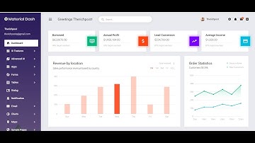 Free Material Design Admin Panel Template Working Demo