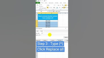 How to remove the content in bracket in multiple cell #exceltips #microsoftoffice #officehacks #usa