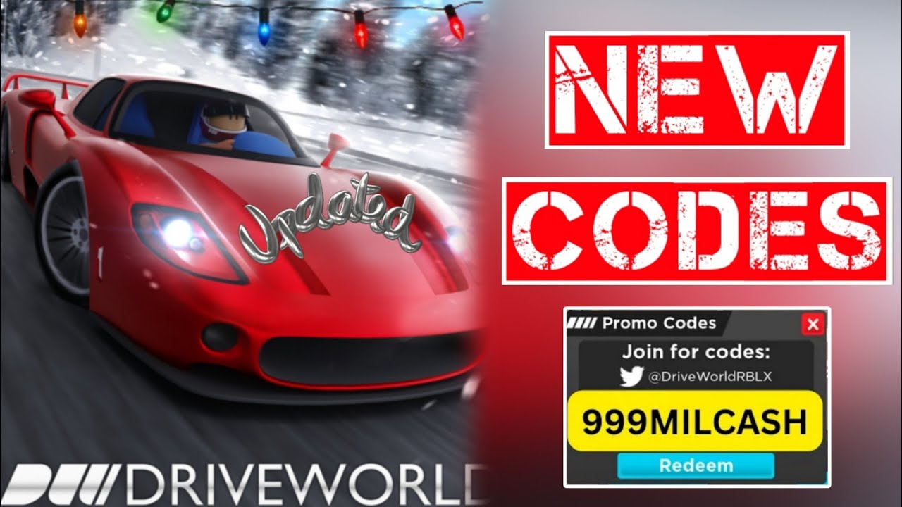 Christmas 🧨NEW WORKING - DRIVE WORLD CODES 2023 - DRIVE WORLD CODES ...