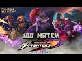 100 pertandingan namatin mobile legend tapi hero king of fighters only