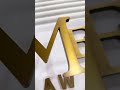 WhatsApp: +1 (771) 474-8328📧 Email: amy@sunsignad.com#CustomSigns #MetalLetters #BrassFinish
