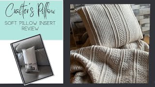 Amazon pillow insert review (softer pillow for crafters)