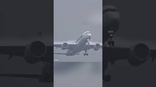 Mesmerising A350 Wing Condensation! #shorts