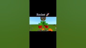 Minecraft Rocket 🚀.|