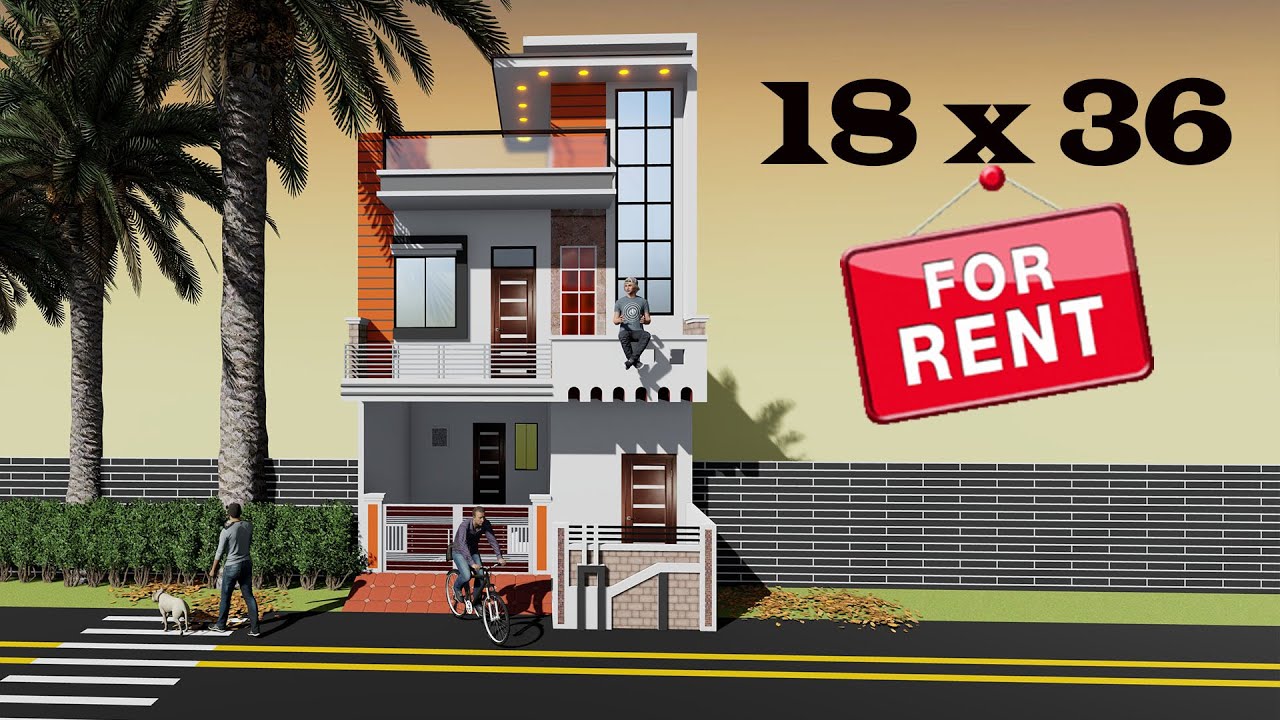 18 by 36 Residential house with car parking , 648 sqft house plan , 18*30 house design