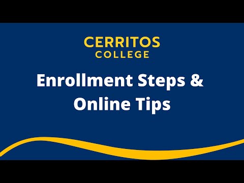 Enrollment Steps and Online Classes