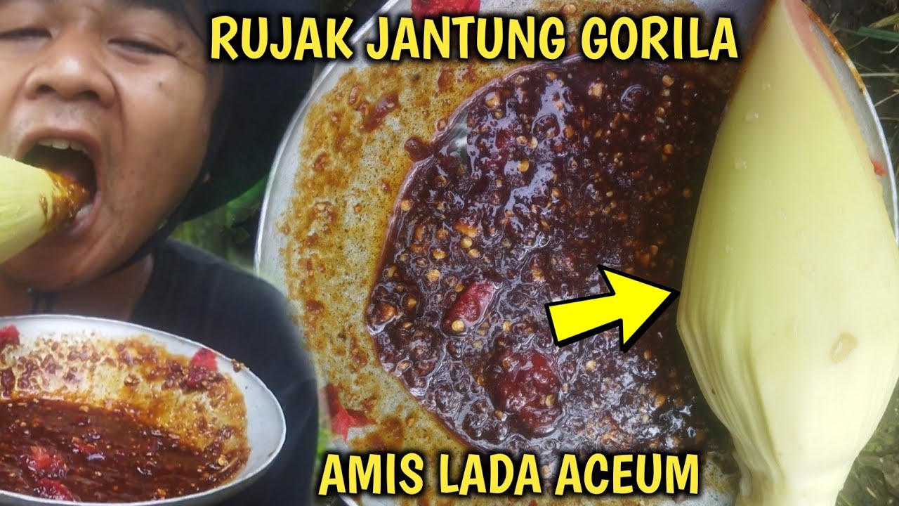 Rujak Jantung Pisang Kepok Gorila Gigi Sampe Rontok