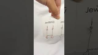 쥬엔비 큐빅 고리귀걸이 무니켈침 00029