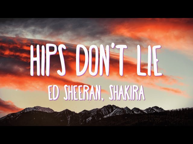 Hips Don't Lie - Lyrics | Shakira, Ed Sheeran, Beéle (Live Spotify Anniverssary)