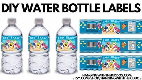 Updated: DIY Water bottle labels