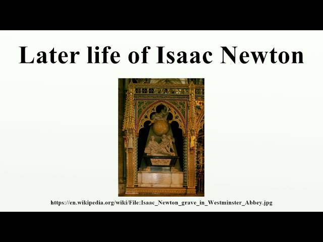 Later life of Isaac Newton - Wikipedia