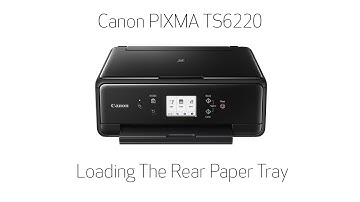 Canon PIXMA TS6220 -- Loading The Rear Paper Tray