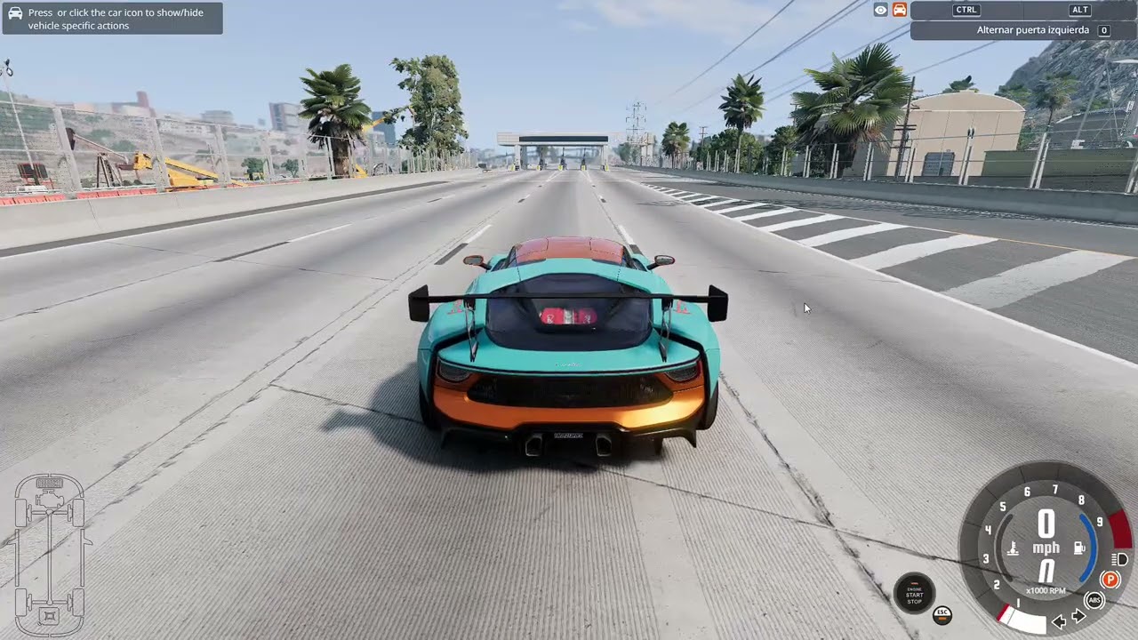 Jugando al beam ng el mejor simulador de coches.