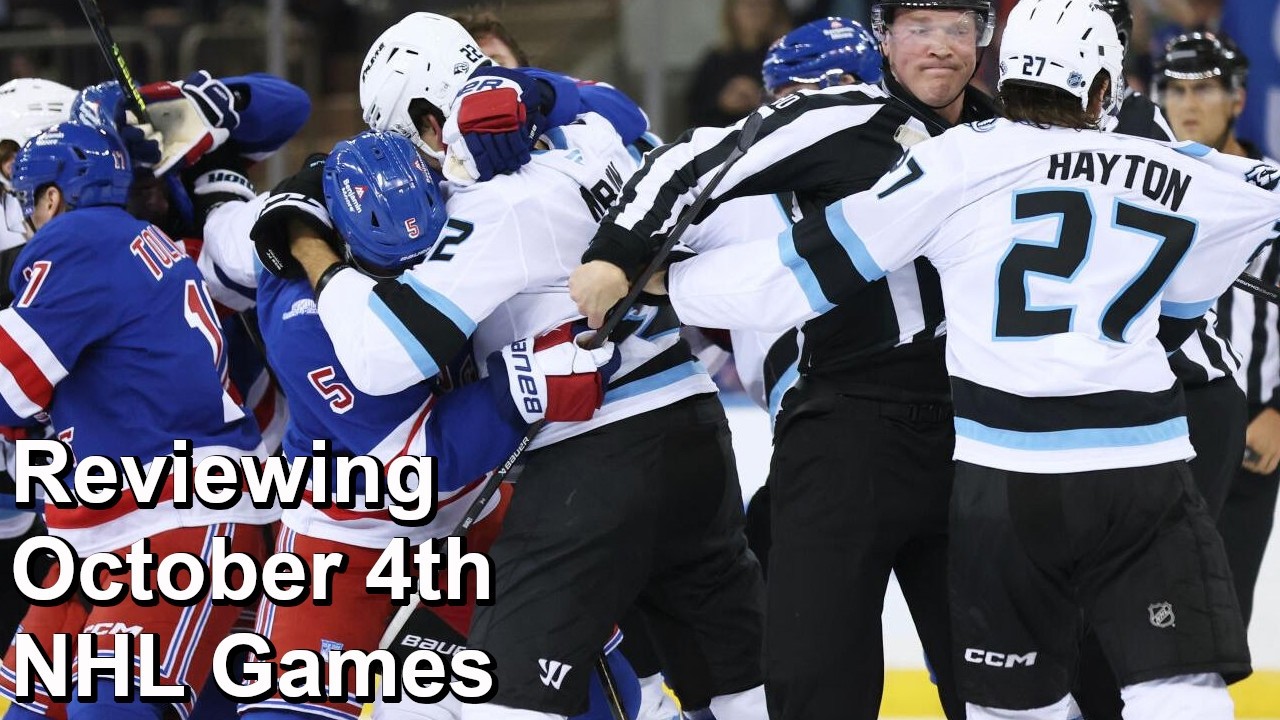 Reviewing October 4th, 2026 NHL Games