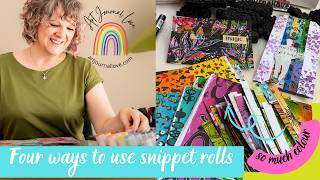 Four ways to use Snippet rolls in mixed media art