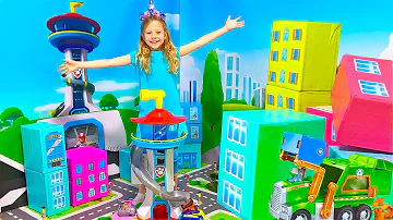 Nastya learns how to reuse on Earth Day with the PAW Patrol Toys. Useful story for children