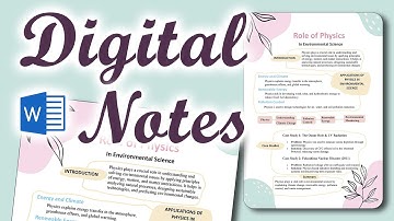 CUSTOMIZE Your Digital Aesthetic NOTES in Just 10 Minutes with MS WORD