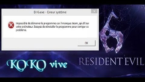 FIX steam_api.DLL Resident Evil 6