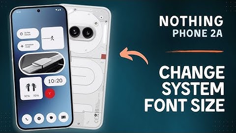 Change NOTHING Phone 2 Font Size in SECONDS? How To Change font size nothing phone2 Chacha Technical