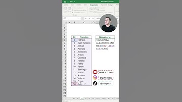 Crear un sorteo con Macros en #Excel | #Shorts