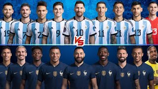 Argentina-2022 Vs France-2022 Ultra Ultimate Comparison Messi Mbappe Di Maria