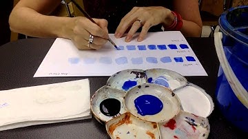 Value scales with paint
