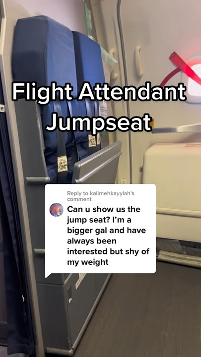 Here’s the Jumpseat. Whether petite or plus size, you’ll be fine! #flightattendant #cabincrew