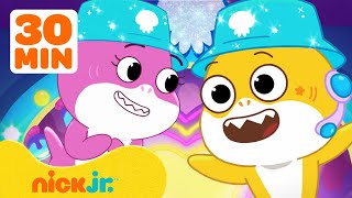 Baby Shark Sings on the Big Stage! 🎤 w/ Anderswim & William | 30 Minute Compilation | Nick Jr.