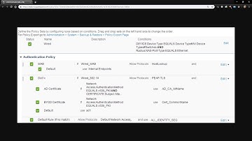 ISE 2.6 Policy Sets & Using Network Device Groups