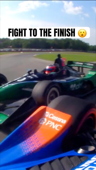 Fought it out in the final laps ⚔ #indycar #racing #scottdixon #felixrosenqvist