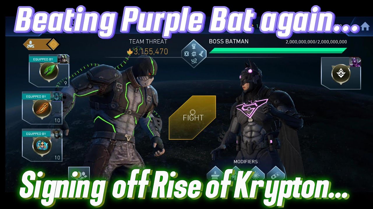 Easily defeating H7 Purple Batman again! | Plus, wild Orm pip, FLJ & more | Injustice 2 Mobile