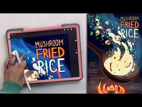 Skillshare Class: Food Illustration--Design a Recipe in Procreate + Free Stamps & Brushes