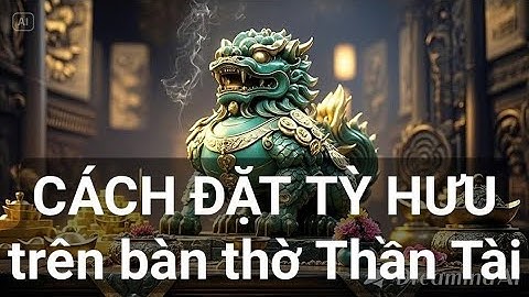Cách đặt Tỳ Hưu trên bàn thờ ông địa, thần tài phong thủy.