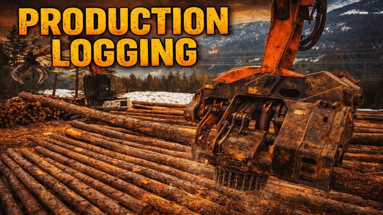 High Production Logging in the Mountains – Loader & Processor Workflow (4K)