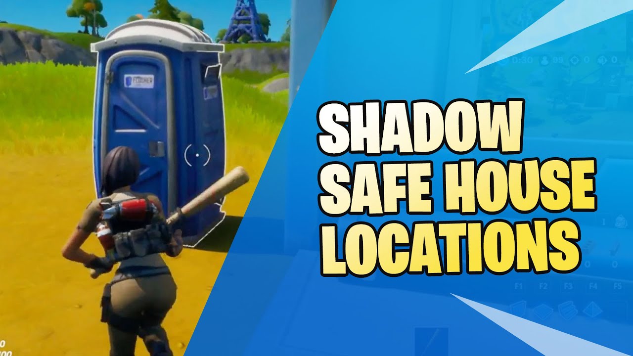 FIND SHADOW SAFE HOUSE LOCATIONS FAST COMPLETION - Fortnite Battle Royale