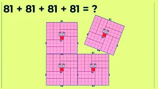 NUMBERBLOCKS FOUR SAME SQUARE NUMBERS ADDITION | NUMBER BLOCKS ADDITION Kids Tube