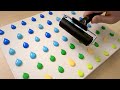 How to Draw a Man Feeling the Wind / Acrylic Painting with a Rubber Roller