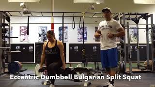 Eccentric DB Bulgarian Split Squat