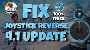 BGMI Joystick reverse in 4.1 update | 100% Solve Trick 😱 | Joker plazZz 