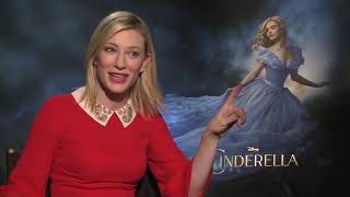 Cate Blanchett was hilarious in the Cinderella Junket Press