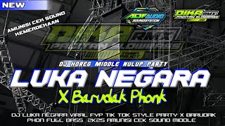 DJ LUKA NEGARA X BARUDAK PHONK VIRAL TIKTOK || AMUNISI CEK SOUND MIDDLE 2K25