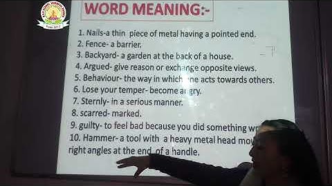 DAV SCHOOL TUTORIALS CLASS 2 SUBJECT ENGLISH CHAPTER 8  BY SUSHMITA MISS