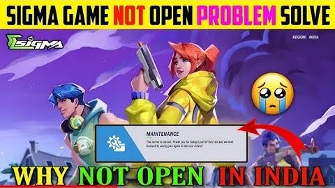 Sigma game open Nahi ho raha hai || sigma game kaise update karen |Sigma game open problem #games