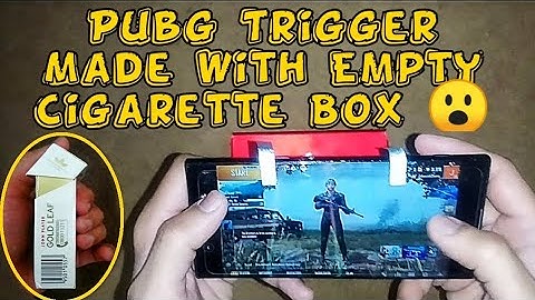 How To Make | Pubg Mobile Trigger | Trigger With Cigarette Box | Homemade Pubg Trigger | For Gaming