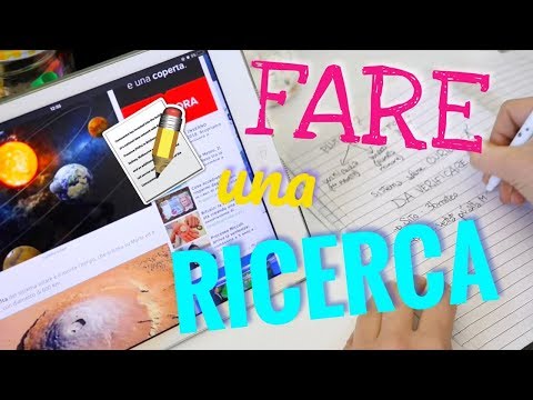 COME FARE BENE UNA RICERCA/TESINA per SCUOLA 📑